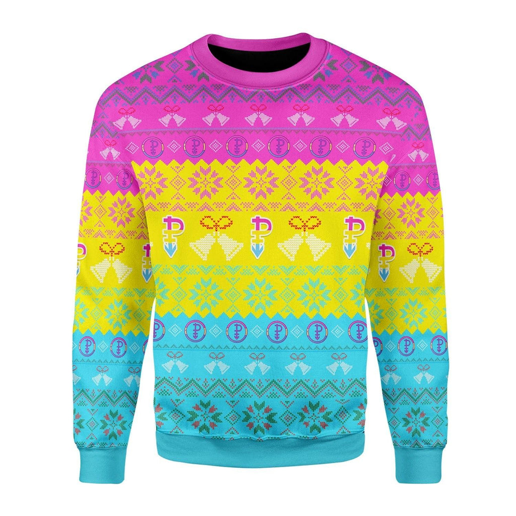 Pansexual Pride Flag Christmas Sweater - DucG