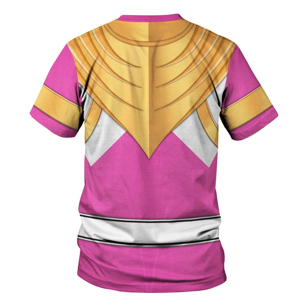 Pink Ranger Dragon Shield Hoodies Sweatshirt T-shirt Hawaiian Tracksuit - Gearhomie.com