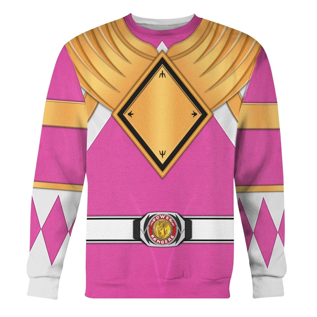 Pink Ranger Dragon Shield Hoodies Sweatshirt T-shirt Hawaiian Tracksuit - Gearhomie.com