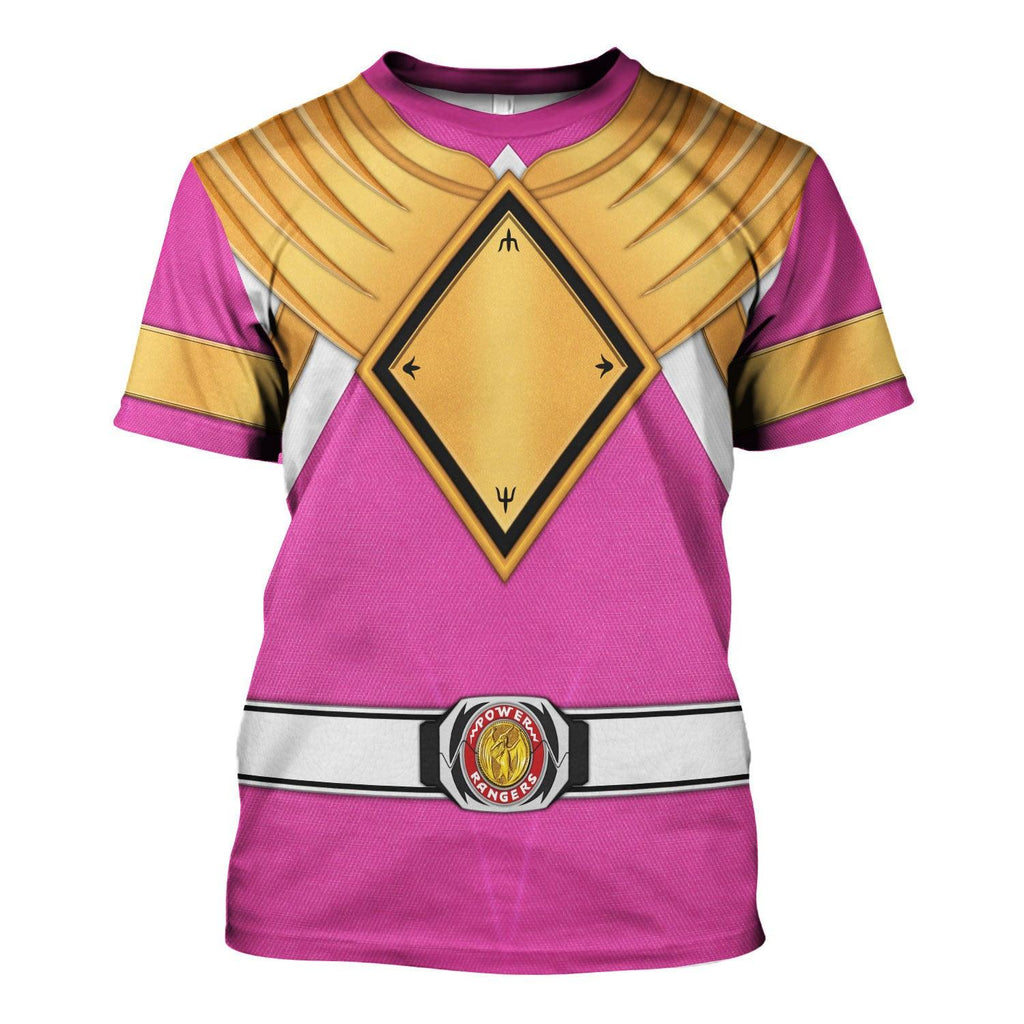 Pink Ranger Dragon Shield Hoodies Sweatshirt T-shirt Hawaiian Tracksuit - Gearhomie.com