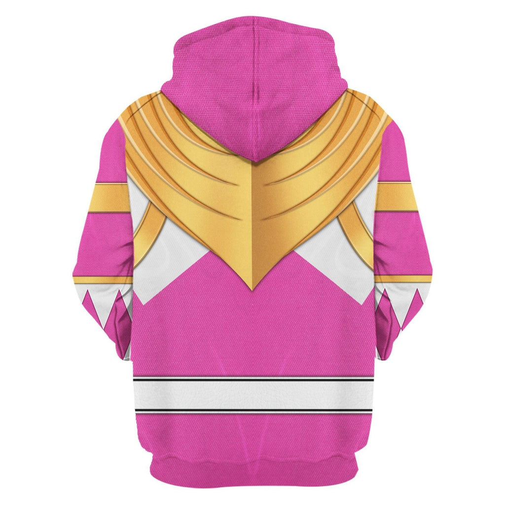 Pink Ranger Dragon Shield Hoodies Sweatshirt T-shirt Hawaiian Tracksuit - Gearhomie.com