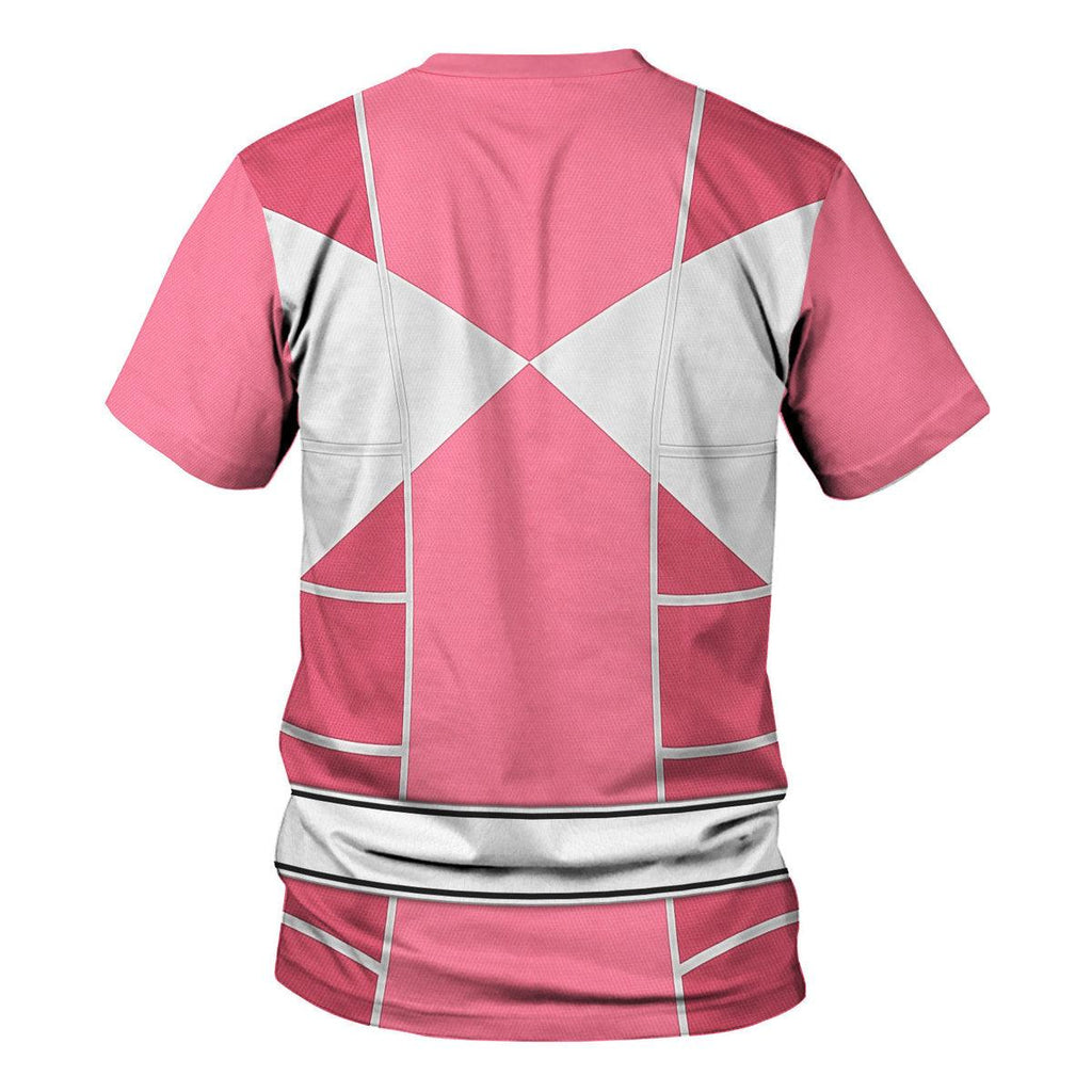 Pink Ranger Mighty Morphin Cosplay Hoodies Sweatshirt T-shirt Hawaiian - Gearhomie.com