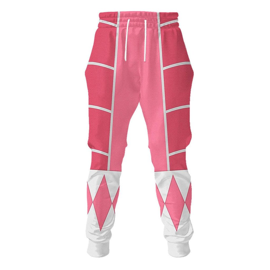 Pink Ranger Mighty Morphin Cosplay Hoodies Sweatshirt T-shirt Hawaiian - Gearhomie.com