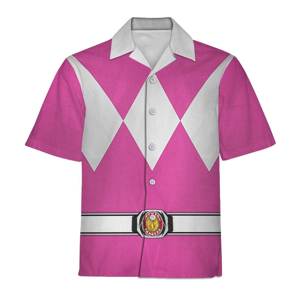 Pink Ranger Mighty Morphin Hoodies Sweatshirt T-shirt Hawaiian Tracksuit - Gearhomie.com