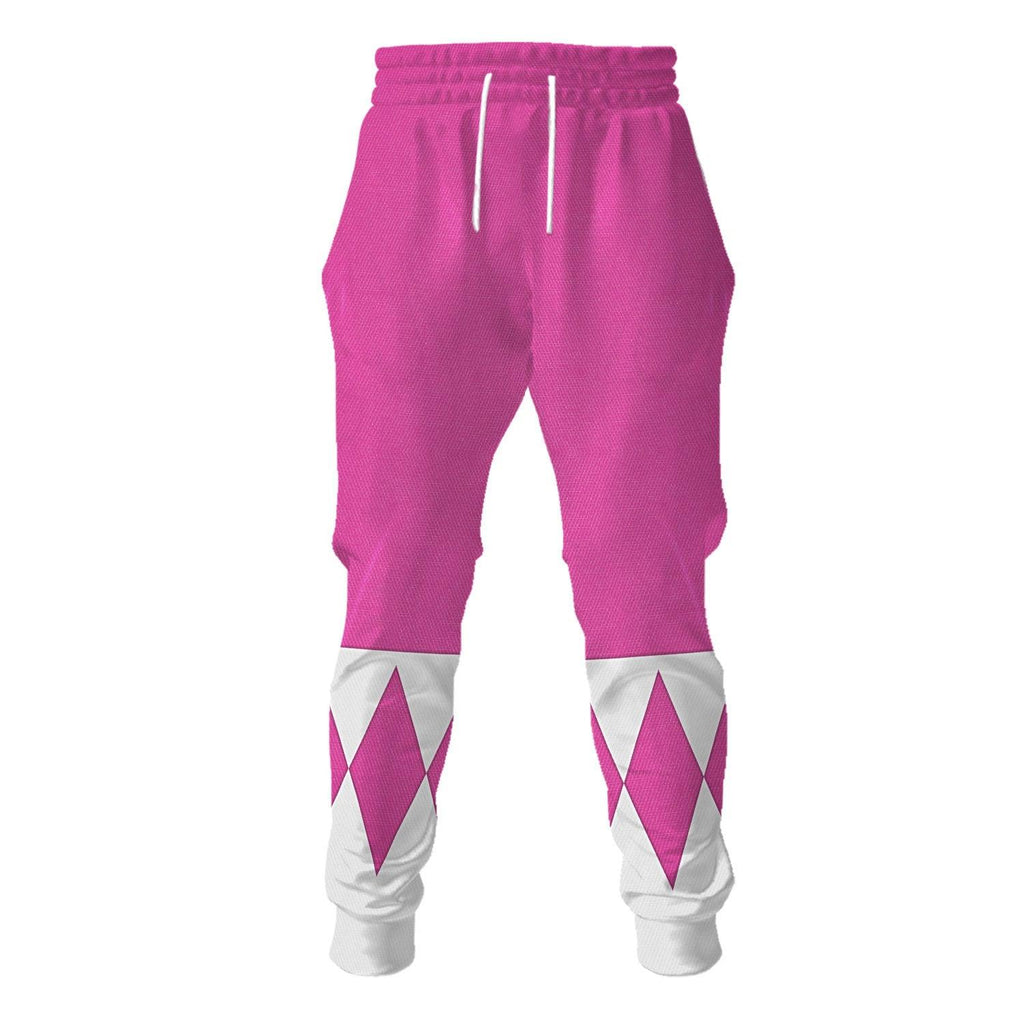 Pink Ranger Mighty Morphin Hoodies Sweatshirt T-shirt Hawaiian Tracksuit - Gearhomie.com