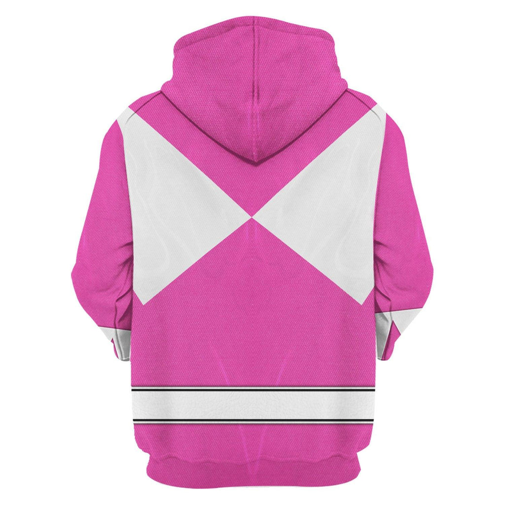 Pink Ranger Mighty Morphin Hoodies Sweatshirt T-shirt Hawaiian Tracksuit - Gearhomie.com