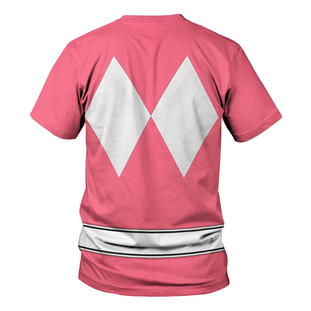 Pink Ranger Mighty Morphin The Movie (1995) Hoodies Sweatshirt T-shirt Hawaiian - Gearhomie.com