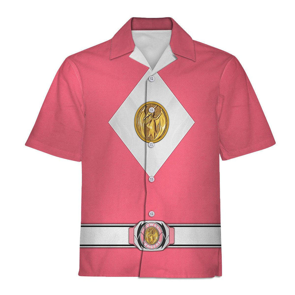 Pink Ranger Mighty Morphin The Movie (1995) Hoodies Sweatshirt T-shirt Hawaiian - Gearhomie.com