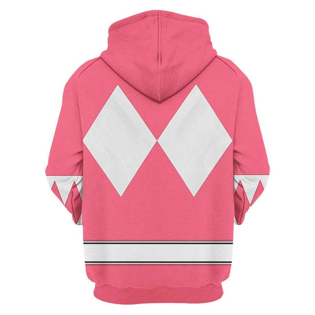 Pink Ranger Mighty Morphin The Movie (1995) Hoodies Sweatshirt T-shirt Hawaiian - Gearhomie.com