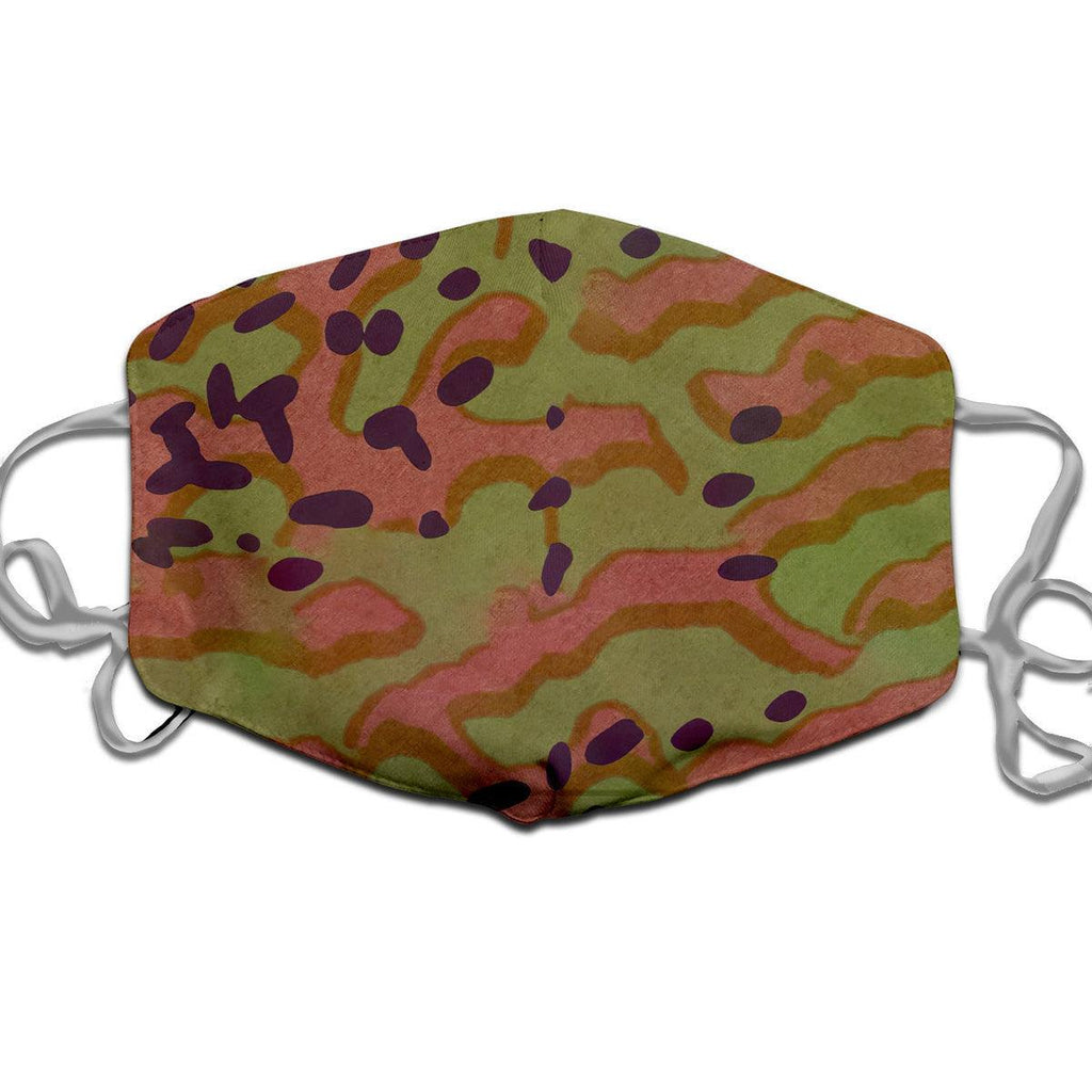 Platanenmuster German World War II Camouflage Patterns Face Mask - DucG