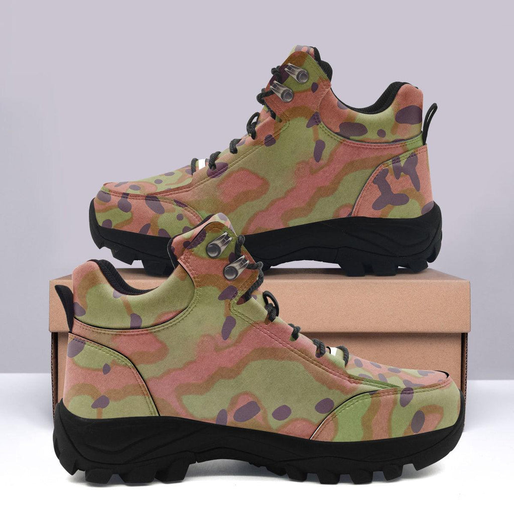 Platanenmuster German WWII Camo Patterns Hiking Shoes - DucG