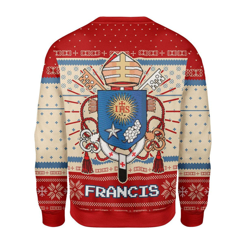 Pope Francis Coat Of Arms Christmas Sweater - DucG