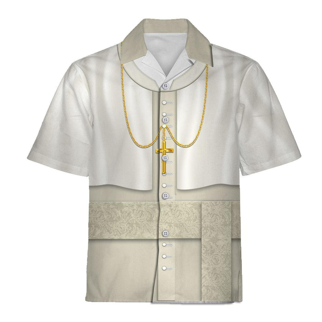 Pope John Paul II Vestment Christian Religion Eastern Orthodox Hawaiian Shirt - Gearhomie.com