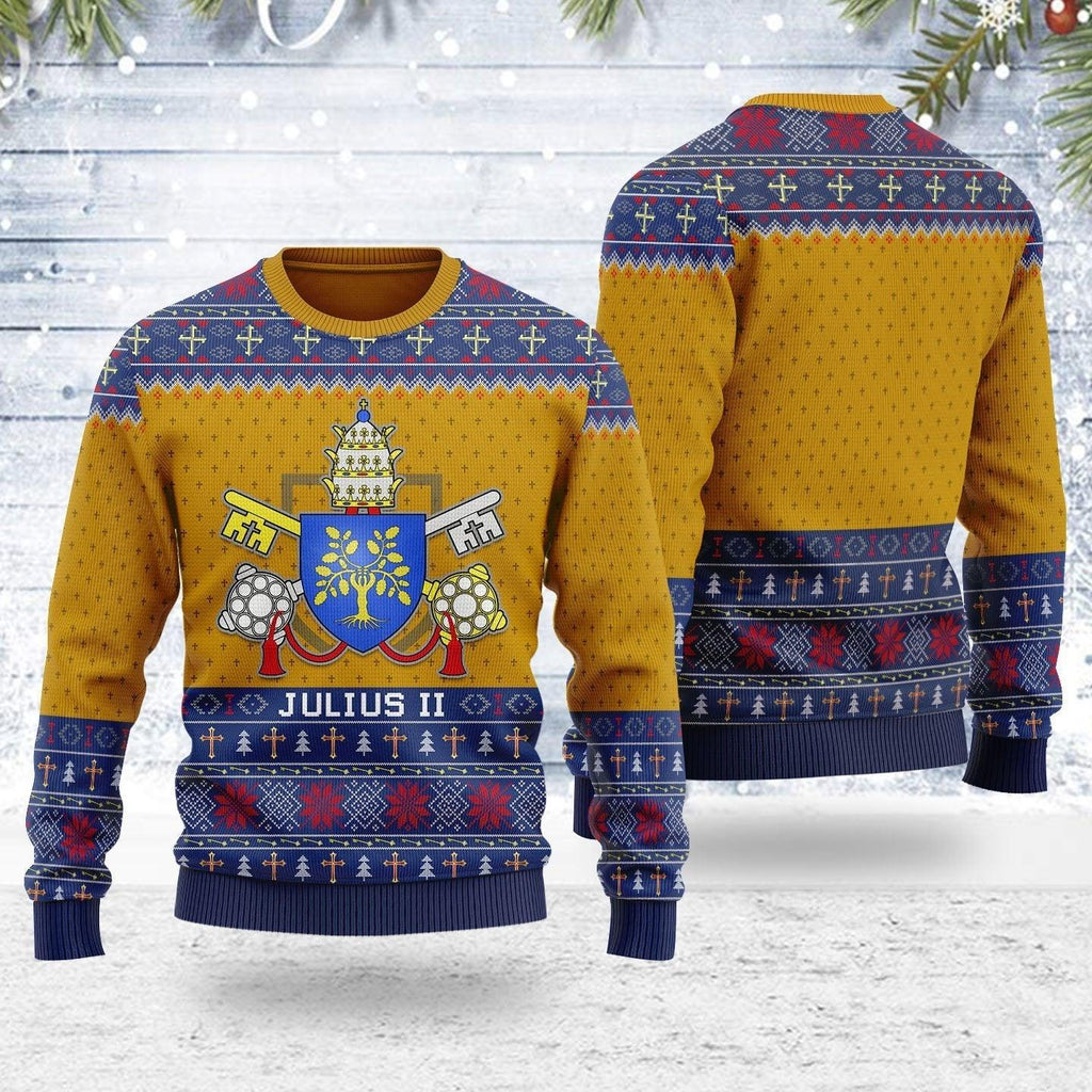 Pope Julius II Ugly Christmas Sweater - DucG