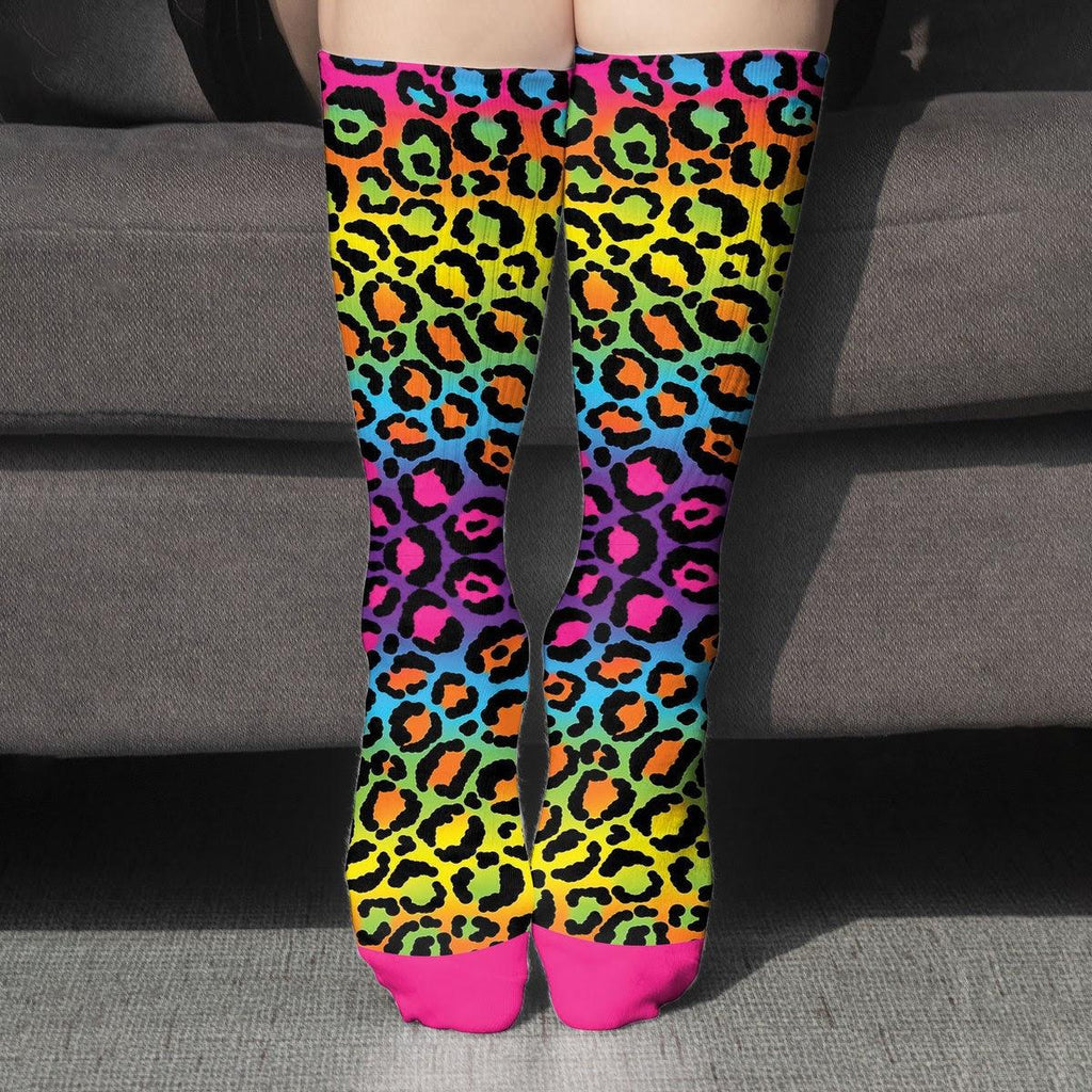 Rainbow Leopard Socks - DucG