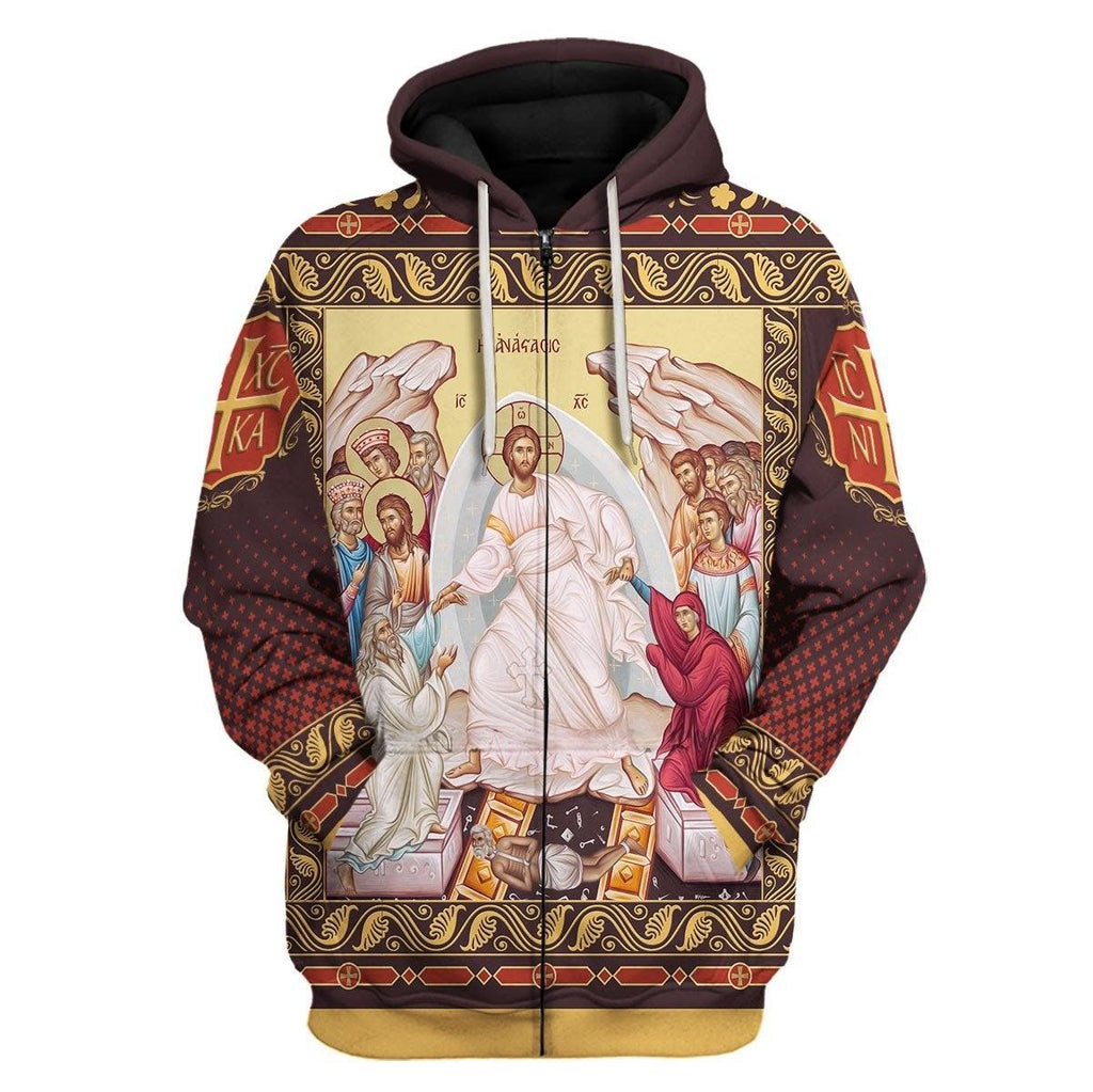 Resurrection of Christ Hoodie - DucG