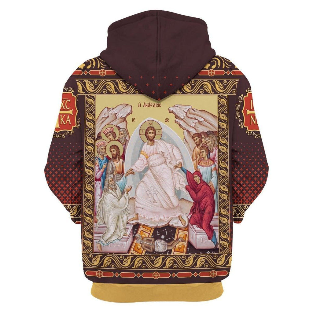 Resurrection of Christ Hoodie - DucG