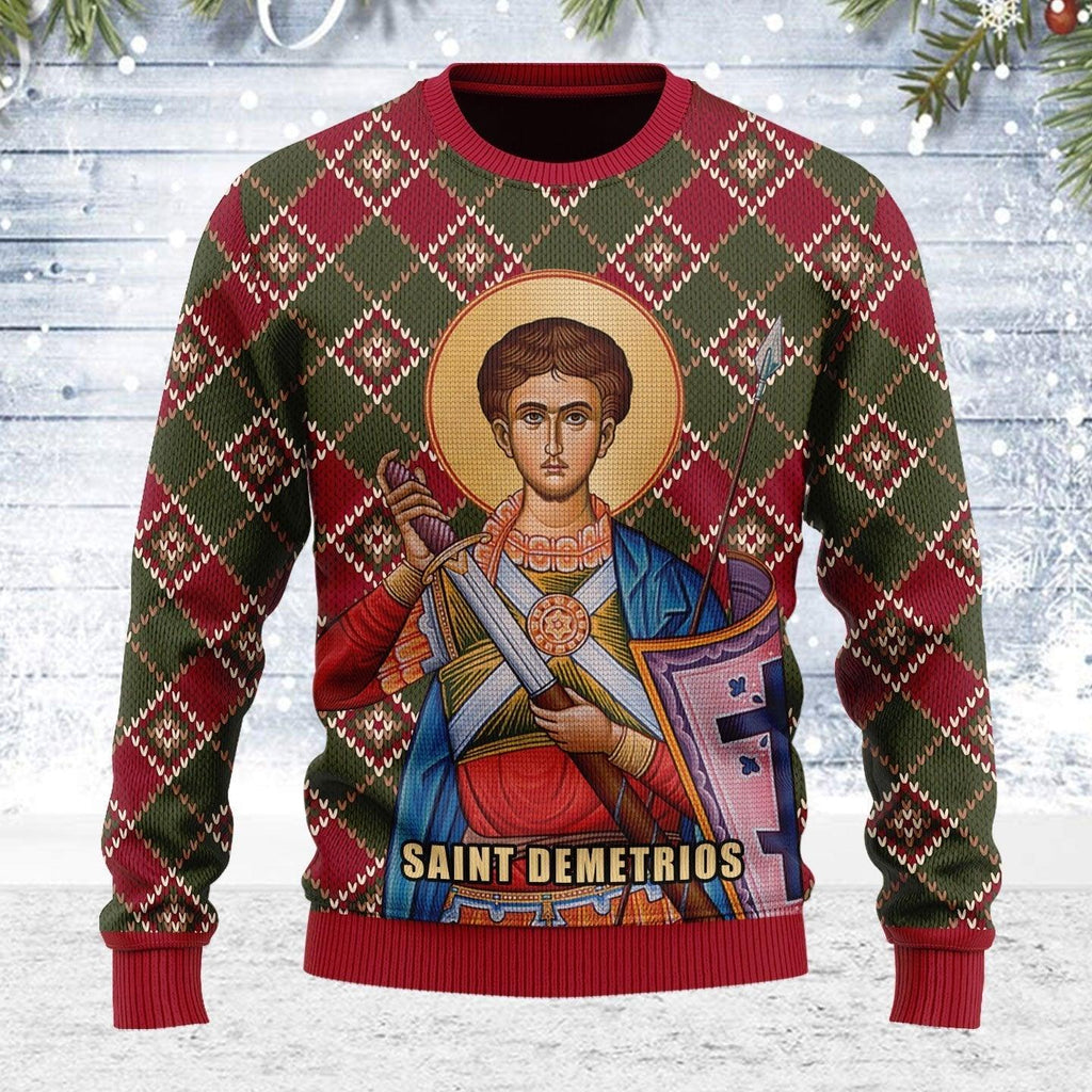 Saint Demetrios Ugly Christmas Sweater - DucG