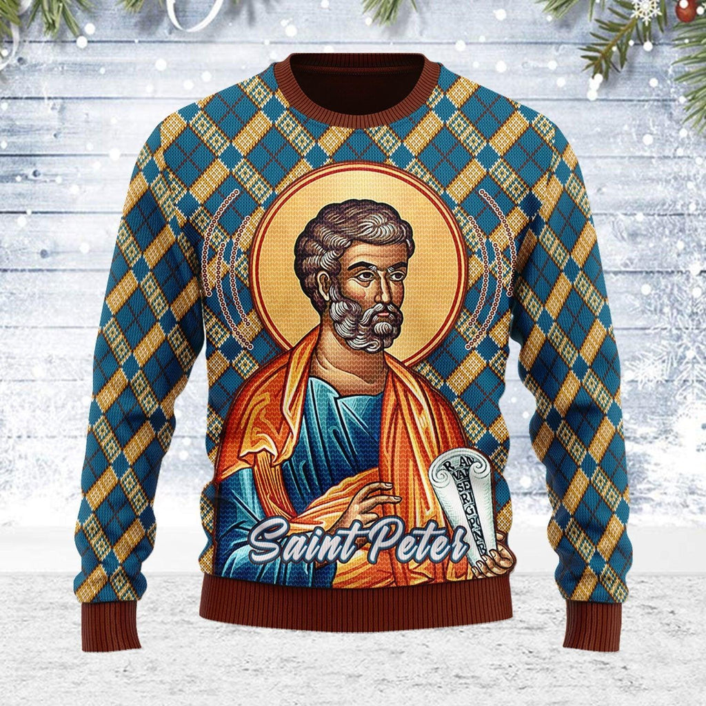 Saint Peter Ugly Christmas Sweater - DucG