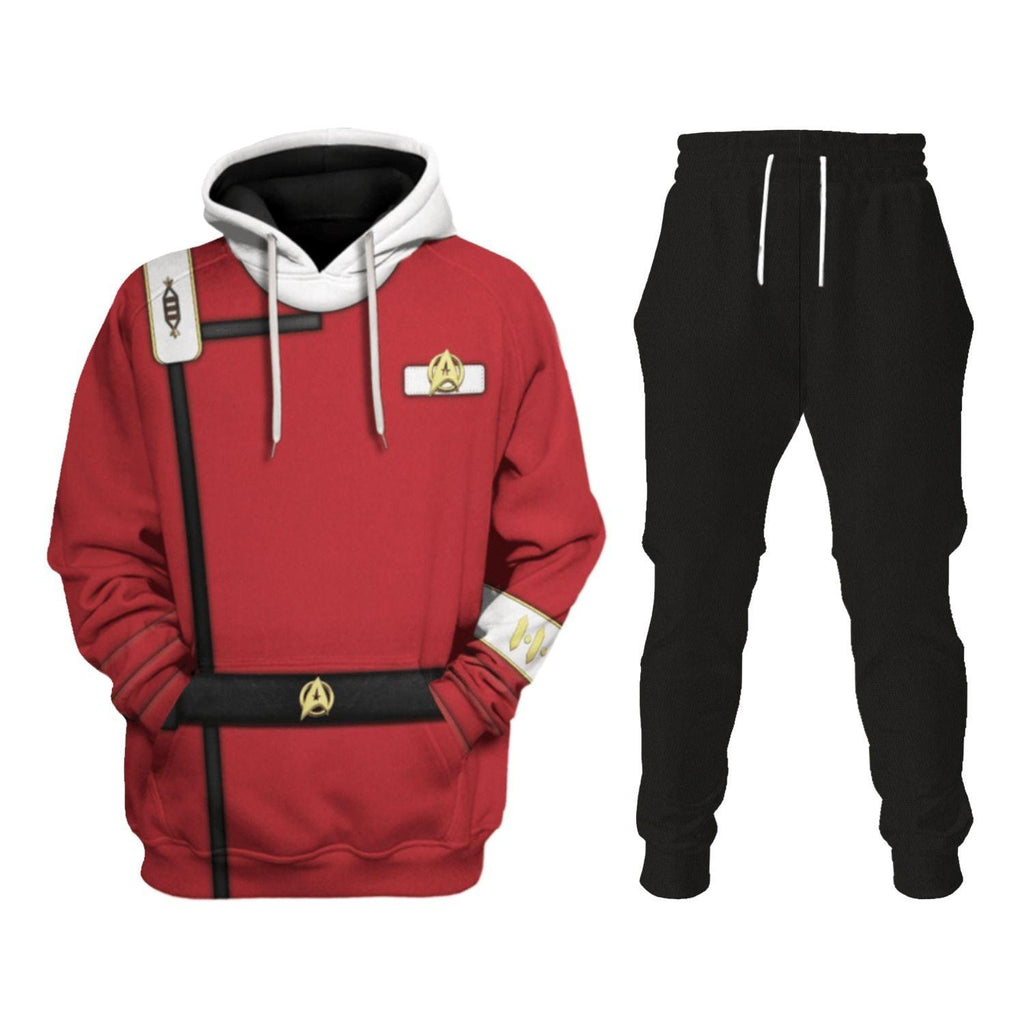 Starfleet UniformThe Wrath of Khan Officer T-shirt Hoodie Sweatpants Apparel - Gearhomie.com