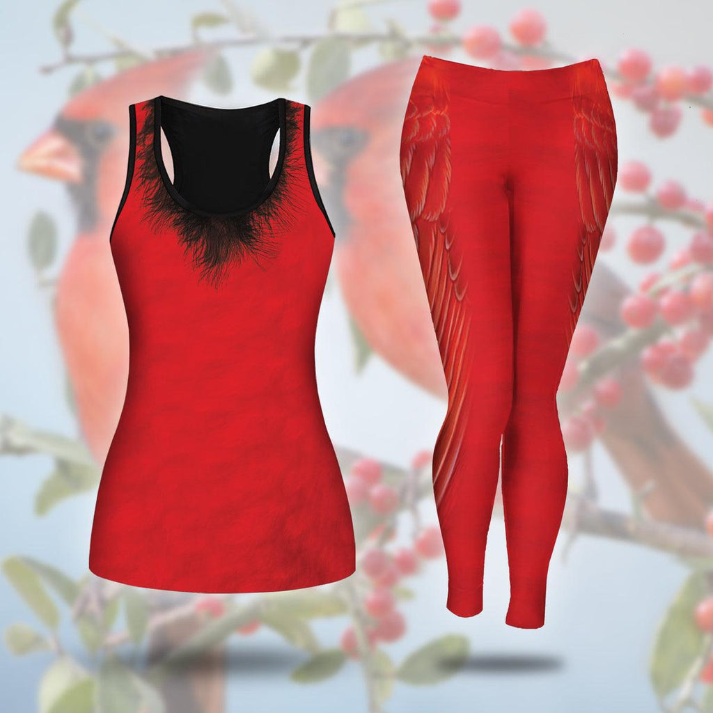 The Cardinal Bird Tank And Leggings - DucG