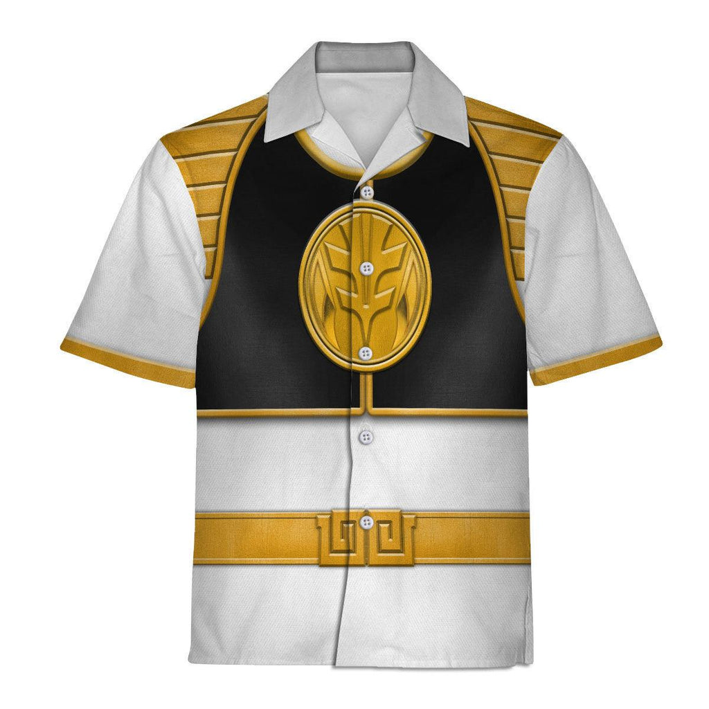 White Ranger Mighty Morphin Hoodies Sweatshirt T-shirt Hawaiian Tracksuit - Gearhomie.com