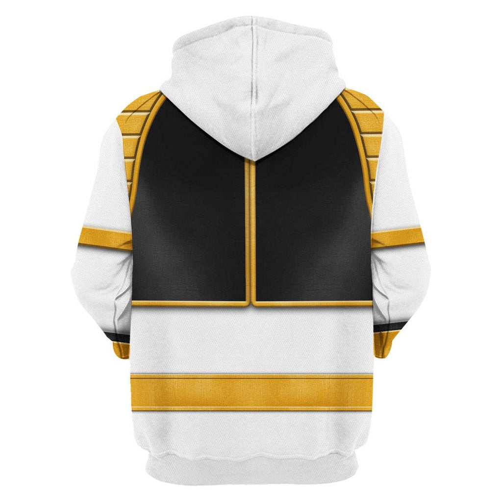 White Ranger Mighty Morphin Hoodies Sweatshirt T-shirt Hawaiian Tracksuit - Gearhomie.com