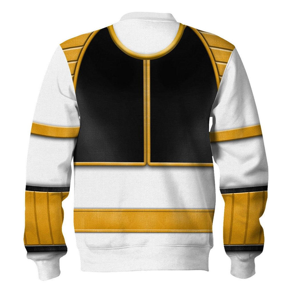 White Ranger Mighty Morphin Hoodies Sweatshirt T-shirt Hawaiian Tracksuit - Gearhomie.com