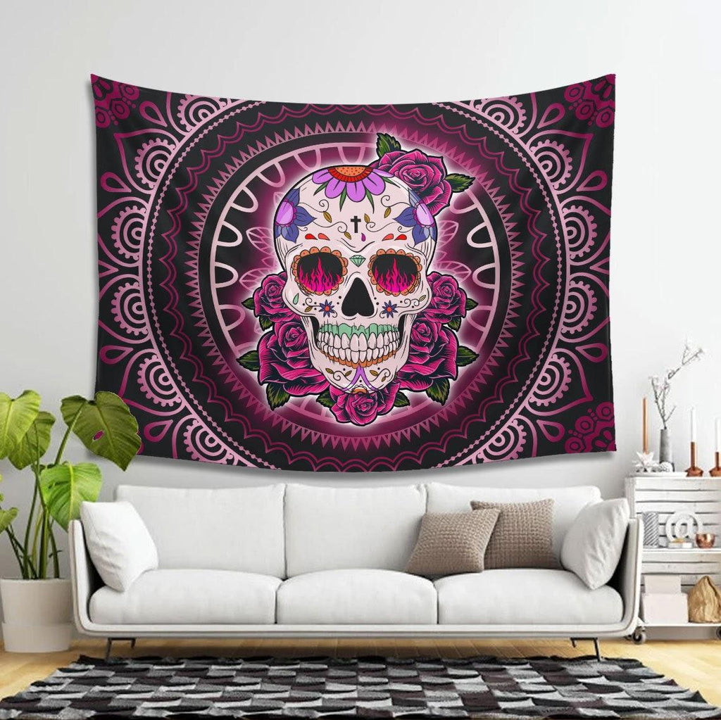 Women Sugar Skull Tapestry - DucG