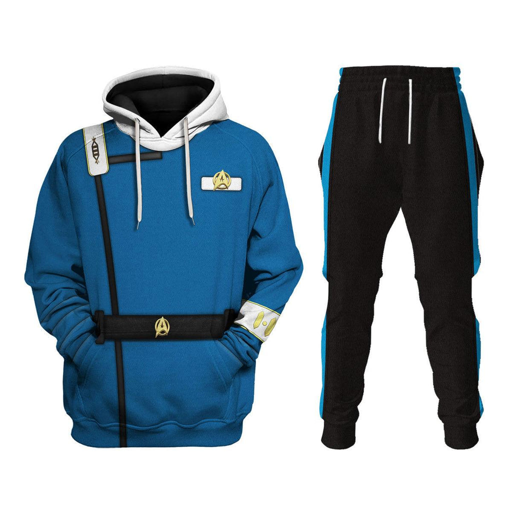 Wrath Of Khan Kirk Spock Starfleet Blue T-shirt Hoodie Sweatpants Apparel - Gearhomie.com