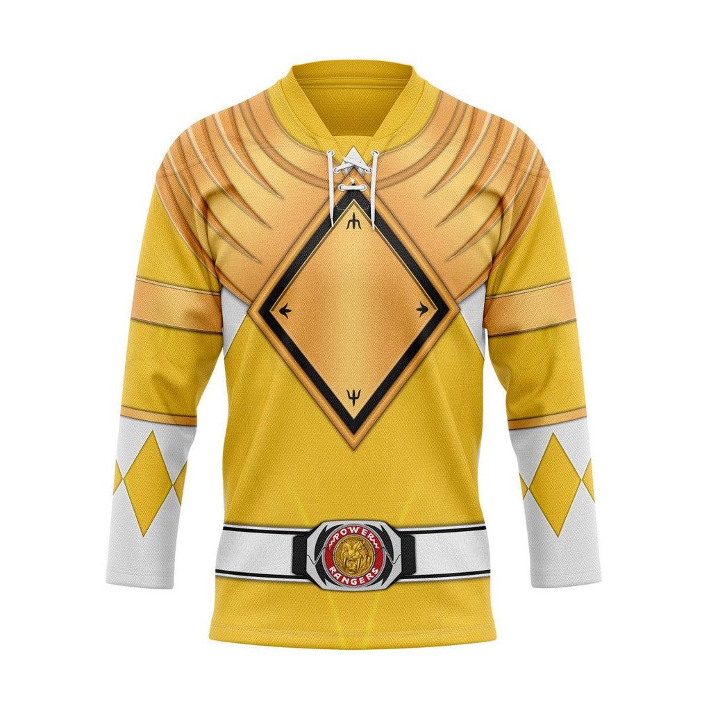 Yellow Ranger Dragon Shield Hockey Jersey - Gearhomie.com