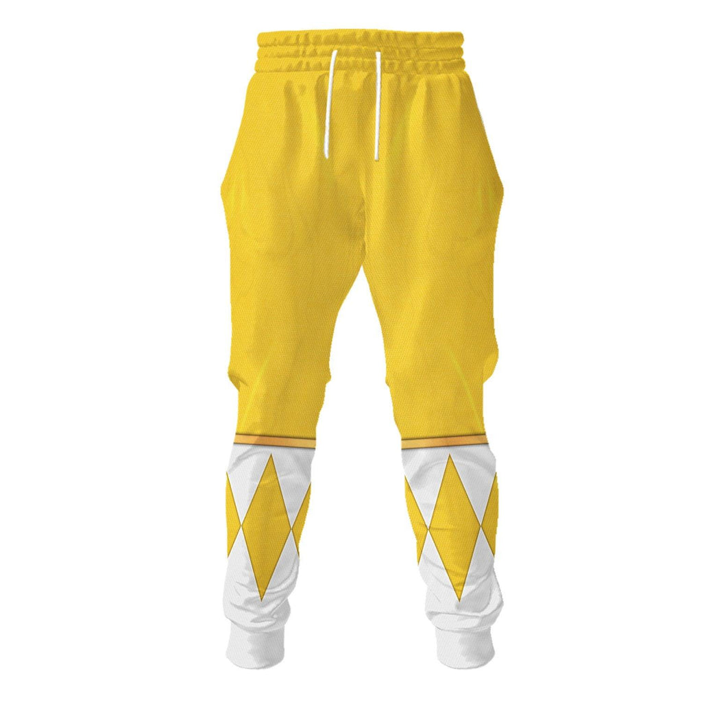 Yellow Ranger Dragon Shield Hoodies Sweatshirt T-shirt Hawaiian Tracksuit - Gearhomie.com