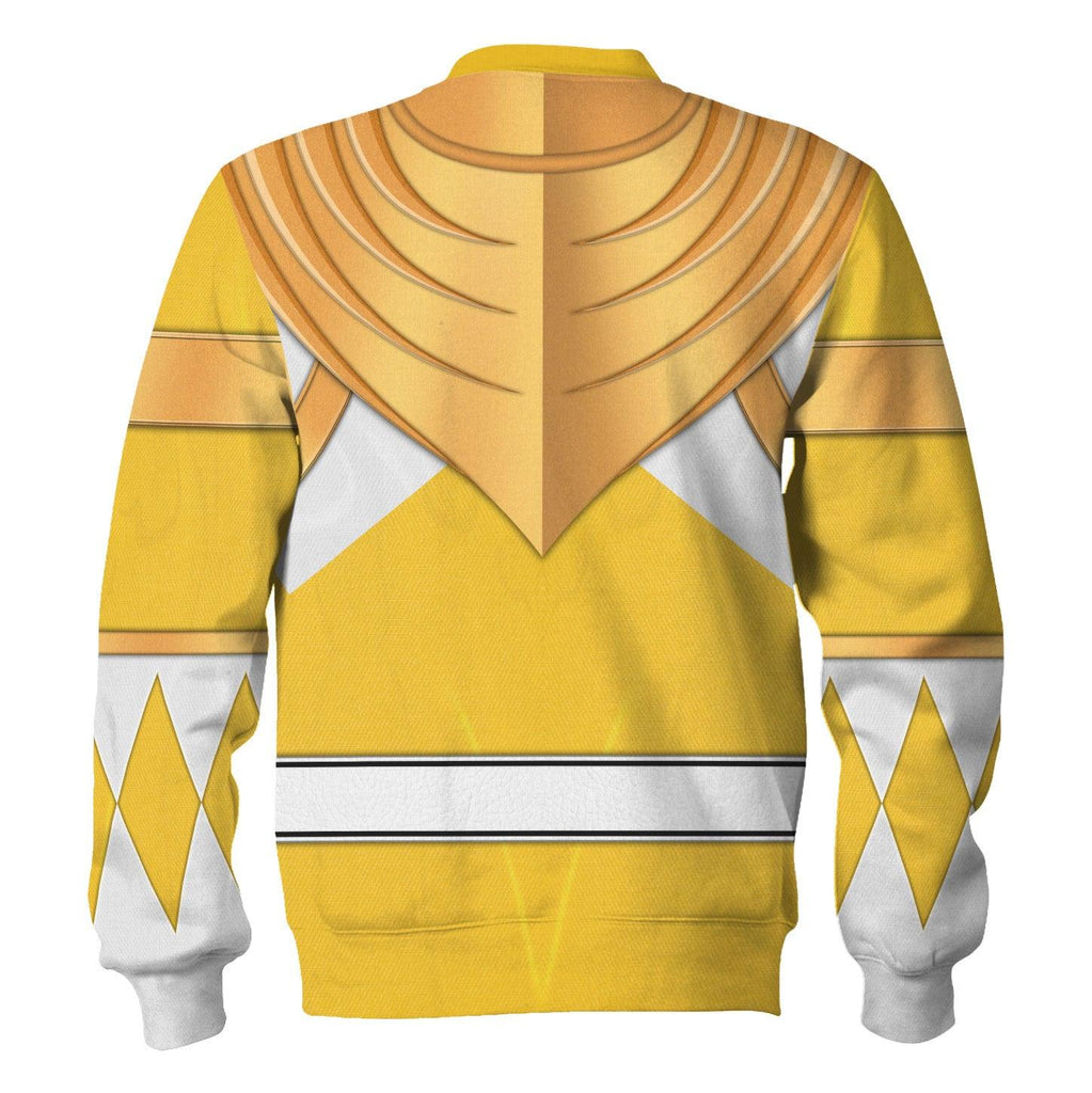 Yellow Ranger Dragon Shield Hoodies Sweatshirt T-shirt Hawaiian Tracksuit - Gearhomie.com