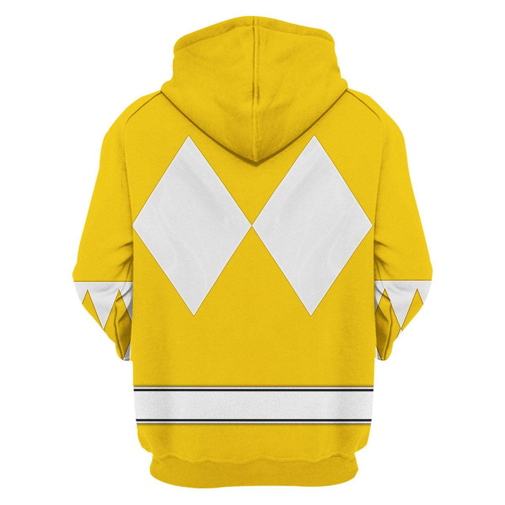 Yellow Ranger Mighty Morphin The Movie (1995) Hoodies Sweatshirt T-shirt Hawaiian - Gearhomie.com