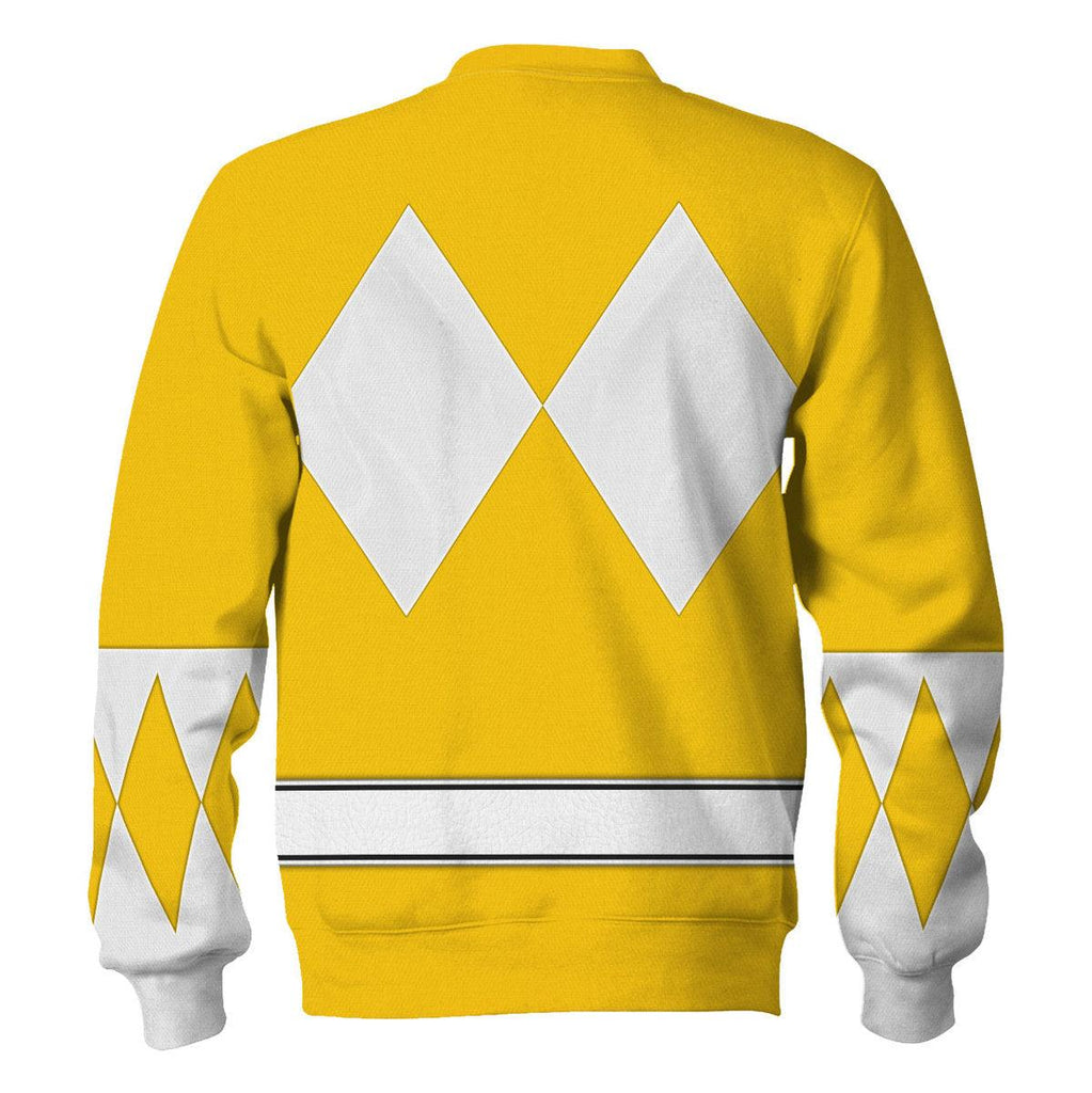 Yellow Ranger Mighty Morphin The Movie (1995) Hoodies Sweatshirt T-shirt Hawaiian - Gearhomie.com