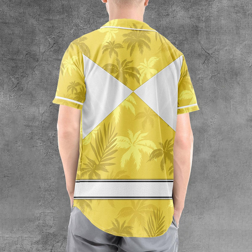 Yellow Ranger x Tommy Vercetti MLB Jersey Shirt Beach Shorts - Gearhomie.com